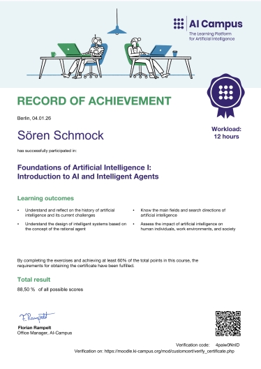 Methoden der KI I - Intelligente Agenten